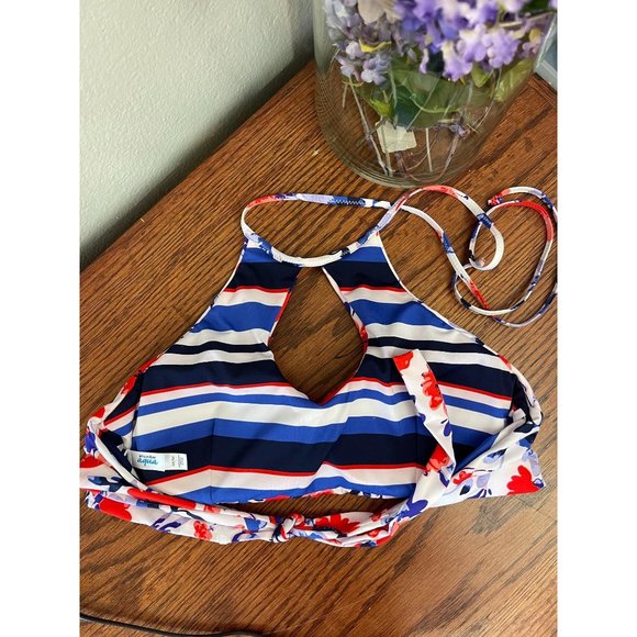 Women's La Vie En Rose Aqua Medium Swim Top - Picture 5 of 5